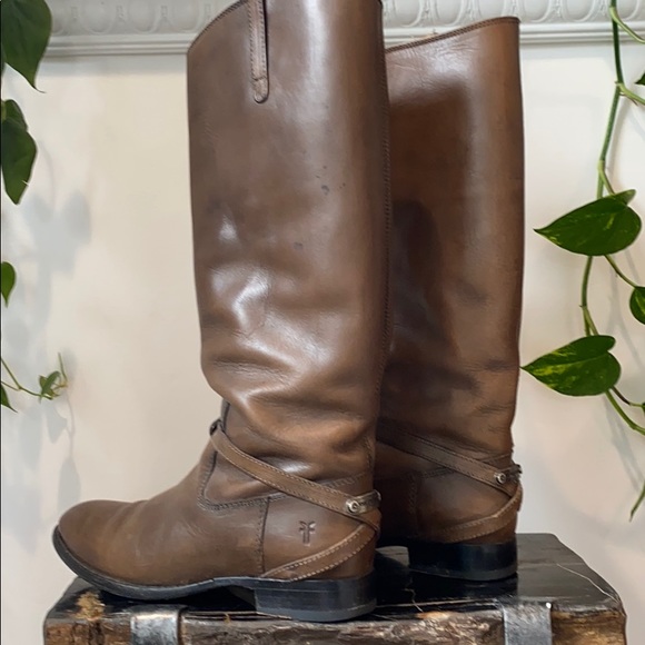 FRYE brown leather riding boots - Picture 3 of 8